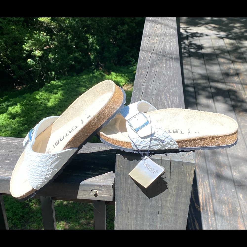 White Tatami by Birkenstock Sandals NWT 39
